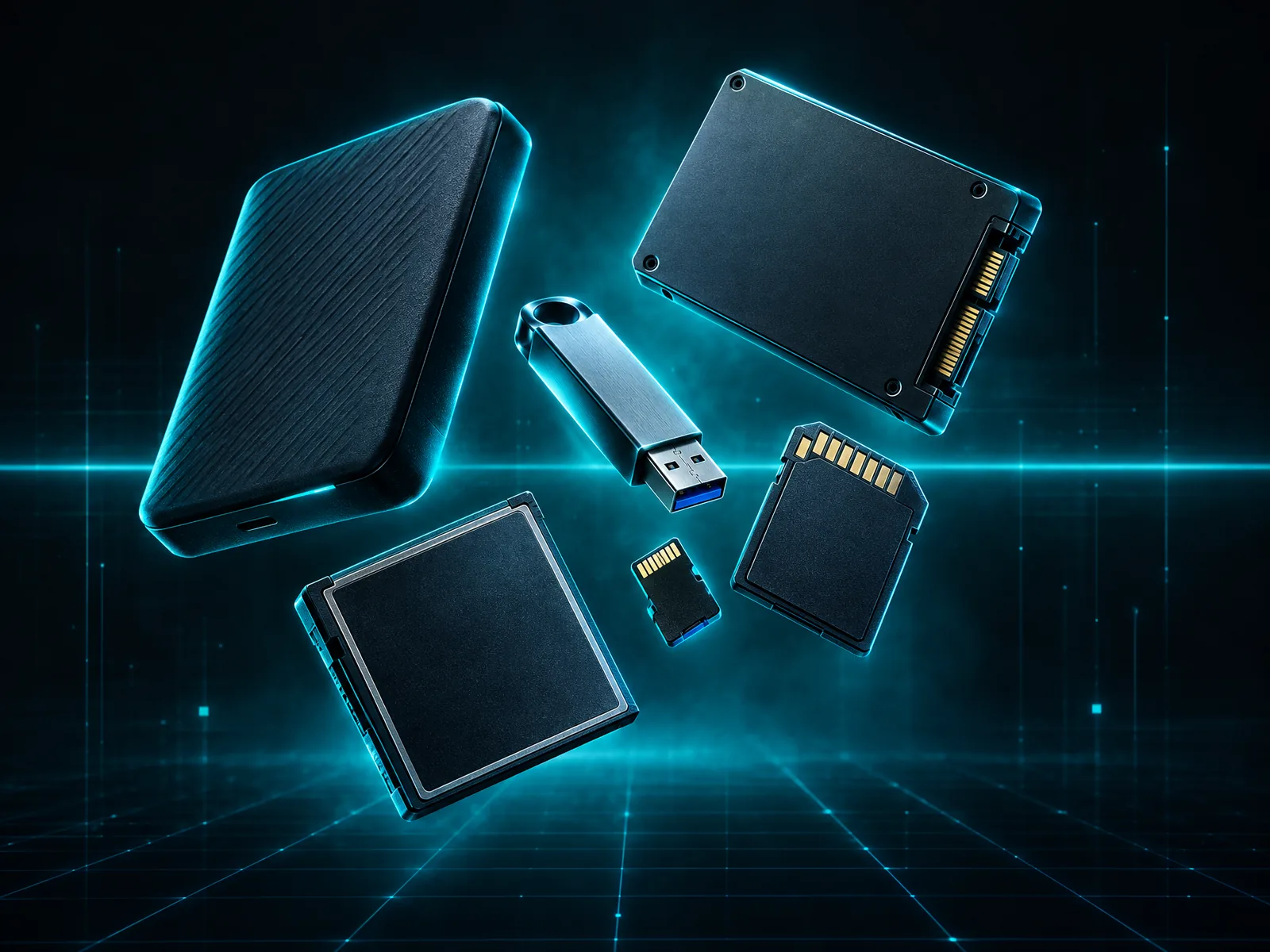 A floating cluster of storage devices