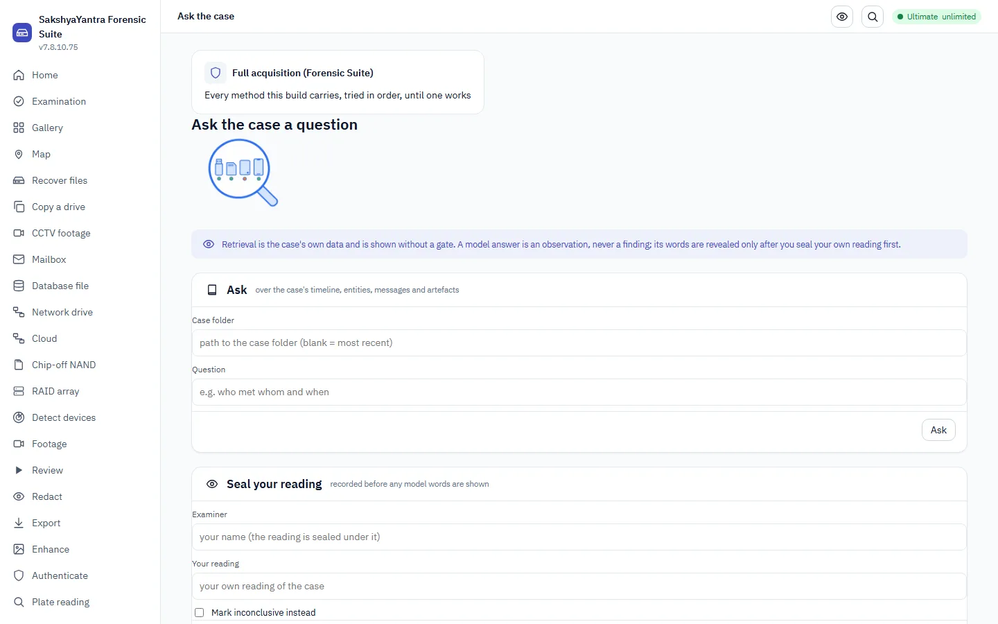 Ask the case: retrieval and the sealed verdict track