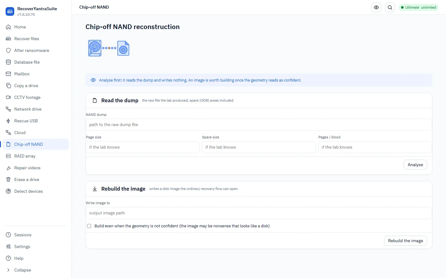 Chip-off NAND reconstruction - turning a lab's raw dump into a disk